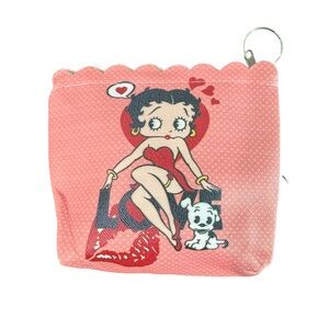 Betty Boop Red and White Coin Pouch